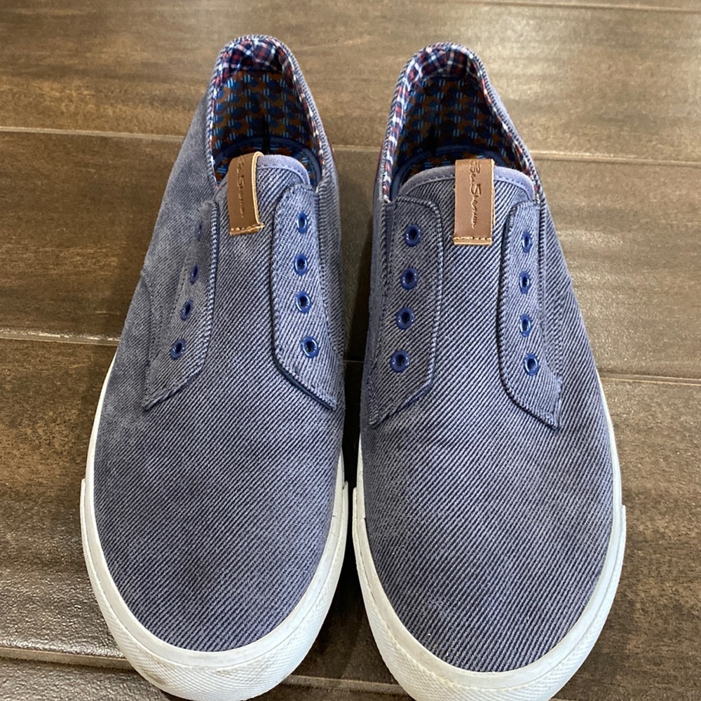 Ben Sherman blue canvas shoe.